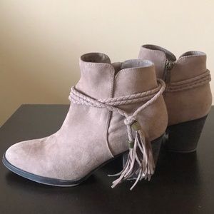 Tan Suede Booties!